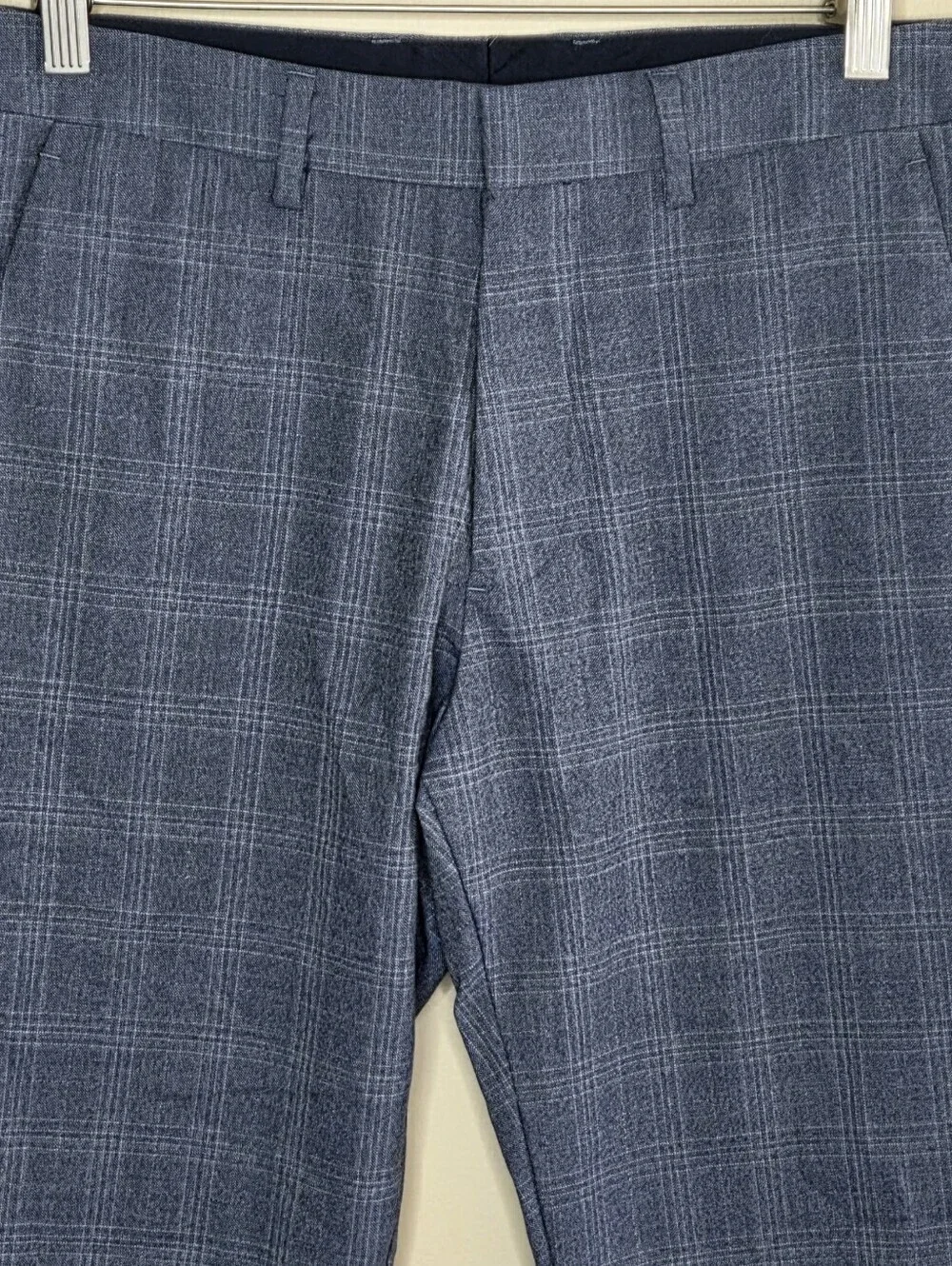 Bonobos Gray Plaid Slim Straight Leg Dress Pants Size 31/32